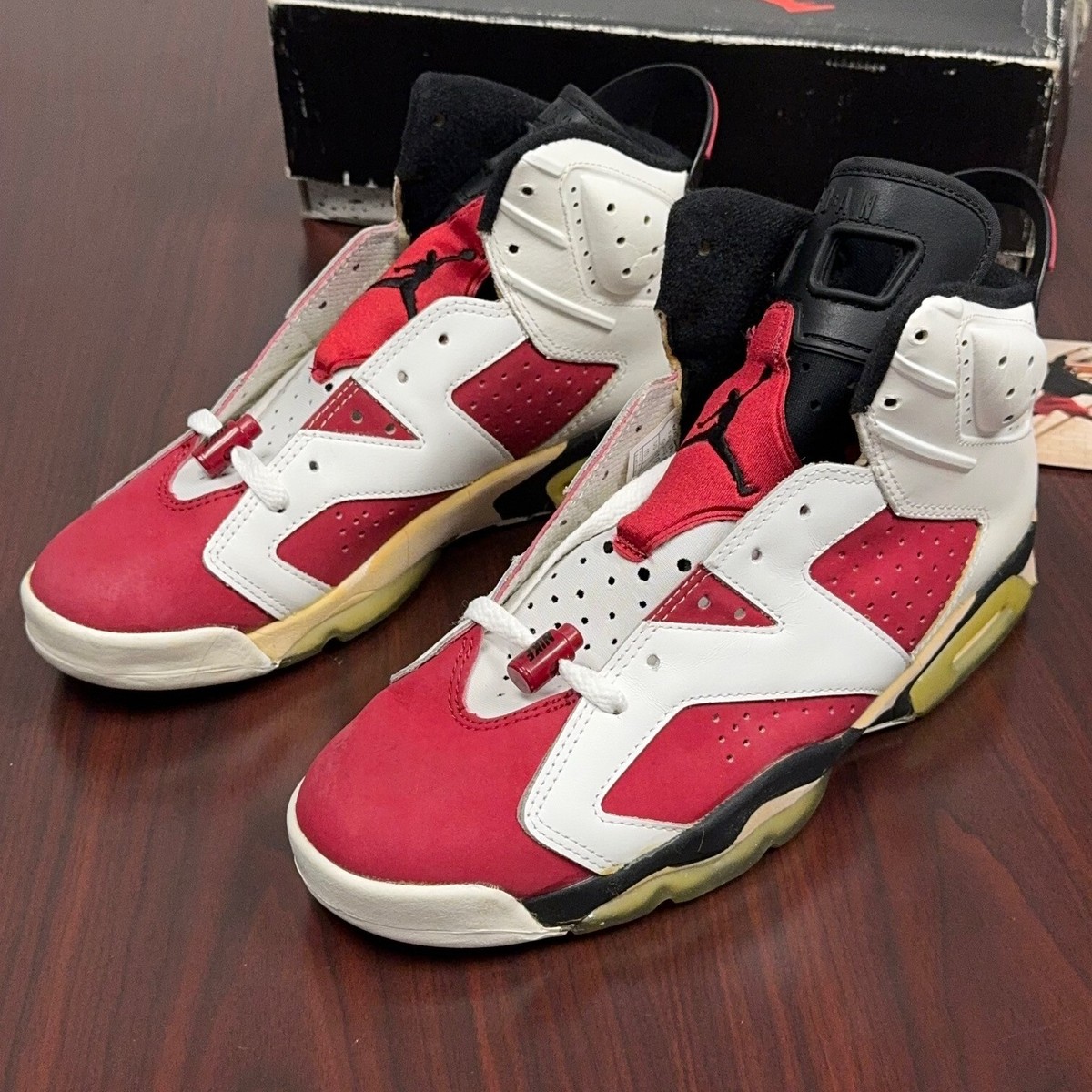 1991 Nike Original Air Jordan VI Carmine OG 6 Vintage 4401