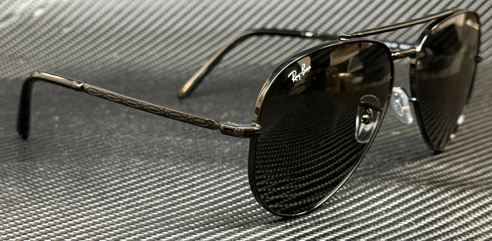 Очки солнцезащитные RAY BAN RB3625 002 B1 черные серые унисекс новые авиаторские 62 мм - Изображение 3 из 4