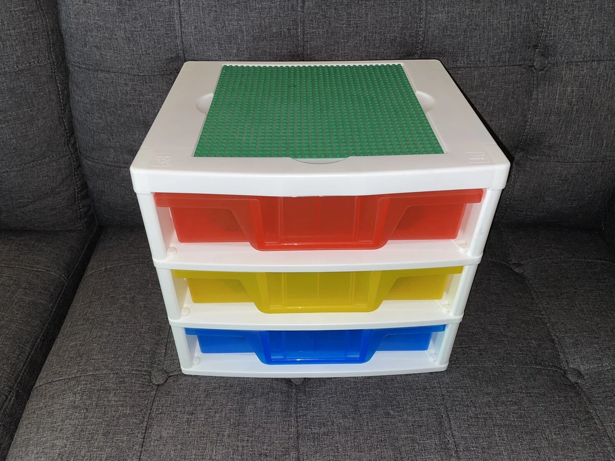 LEGO IRIS 3-Drawer Storage Container with 2 Sorting Trays and Baseplates