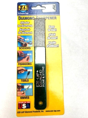 EZE-LAP LXC X COARSE Diamond Sharpener Knife Sharpening Hone Stone 2'' x 3/4'' USA