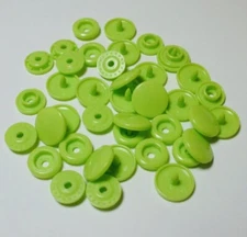 100 Size 20 Apple Green B44 KAM Snaps Bibs Free Shipping!