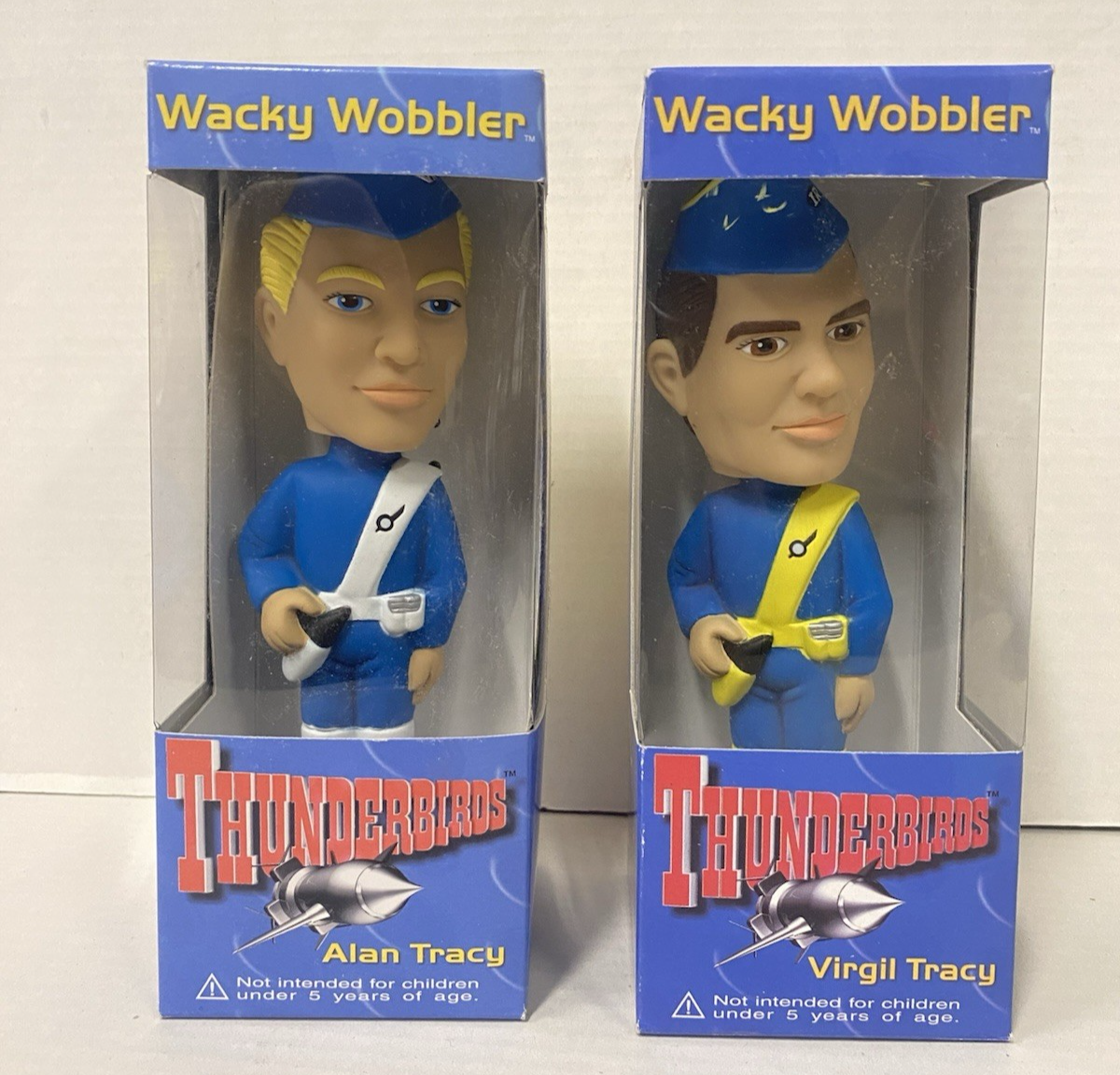 Funko Wacky Wobbler Thunderbirds Virgil Tracy Alan Tracy Bobble
