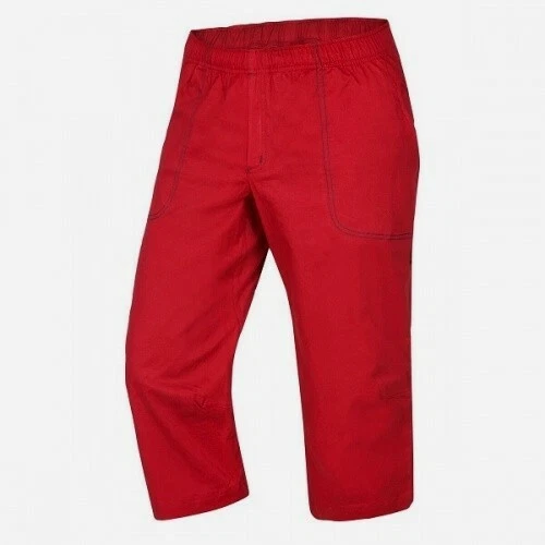Ocun Jaws 3/4 Pant Men Kletterhose für Herren in 3/4-Länge garnet red