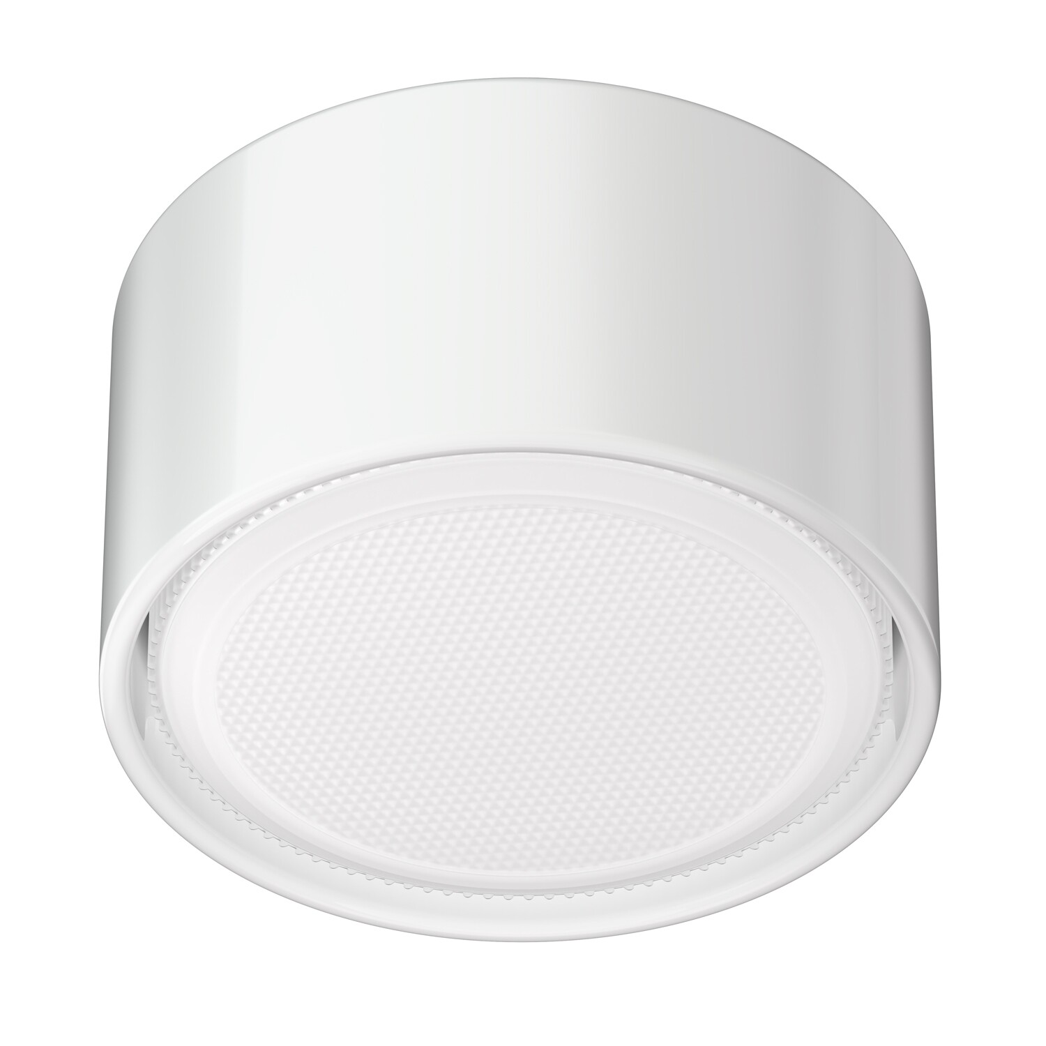 GX53 luminaria de superficie de porcelana KLU, redonda, blanca, 91mm Ø, incl.