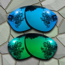 Sky Blue Jade Green Polarized Lenses Replacement for-Oakley Beckon OO9125