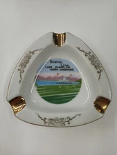 Vintage Table Top Cigarette Ashtray "Scenic Line Lake Champlain Ferry"