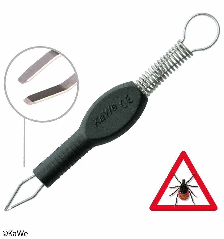 KaWe Zecken-Fix Edelstahl Zeckenzange Zeckenpinzette Zeckengreifer