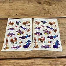 Vintage Trend Scratch N Sniff Stinky Stickers Turkey Time Root Beer 2 Sheets