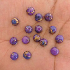Natural Purple Copper Turquoise Round 6x6 mm to 20 mm Cabochon Loose Gemstone
