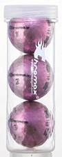 Chromax M5 Metallic High Visibility Purple Golf Balls, Tube of 3, NEW