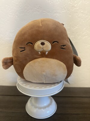 Bruce the Walrus 5  Squishmallow  Kellytoy Marshmallow Plush Walrus