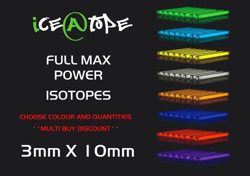 ICEATOPE 3MM X 10MM Isotopes GTLS Vial Trigalight Betalight BETALIGHTS CARP
