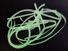 NYMPH SKIN - Scud Back - GLOW IN THE DARK - 3mm wide - 6ft. - Stretch - NEW!