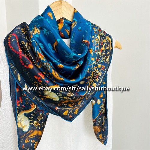 Foulard En Soie Pure LEEHAUS - Léger, Fin, Roulé Main - Gris élégant - Châle / Écharpe Femme