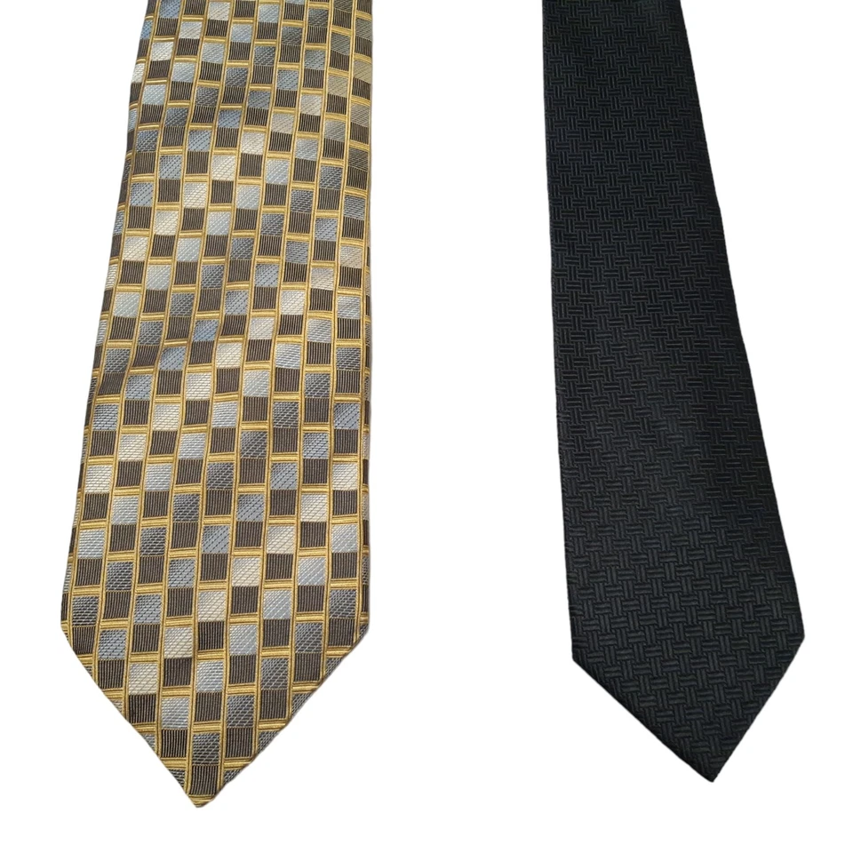 Lote de 6 corbatas geométricas para hombre J Ferrar Zylos Bill Kaiserman Valerio Garati Foto 4 de 4