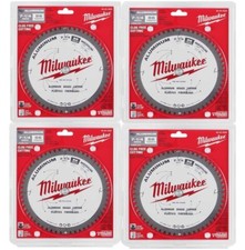 4 MILWAUKEE 7-1/4 ALUMINUM METAL CUTTING CIRCULAR SAW BLADES 56T 48-40-4335