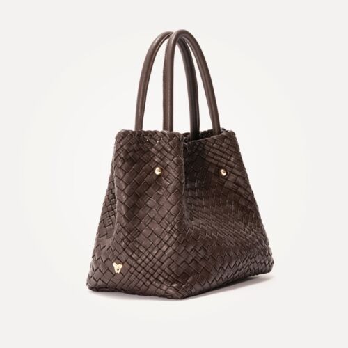 Italian Leather Handbag Perfect for Daily Use New With Tags Dark Brown Dust Bag - Picture 2 of 8