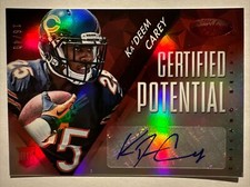 2014 Certified Potential Autographs Mirror Red #PKC Ka'Deem Carey Auto /49