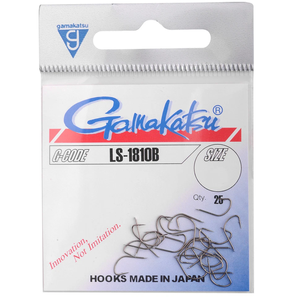 Gamakatsu LS-1810B Hooks Bronzefarben - 25 Angelhaken, Einzelhaken, Angelhaken