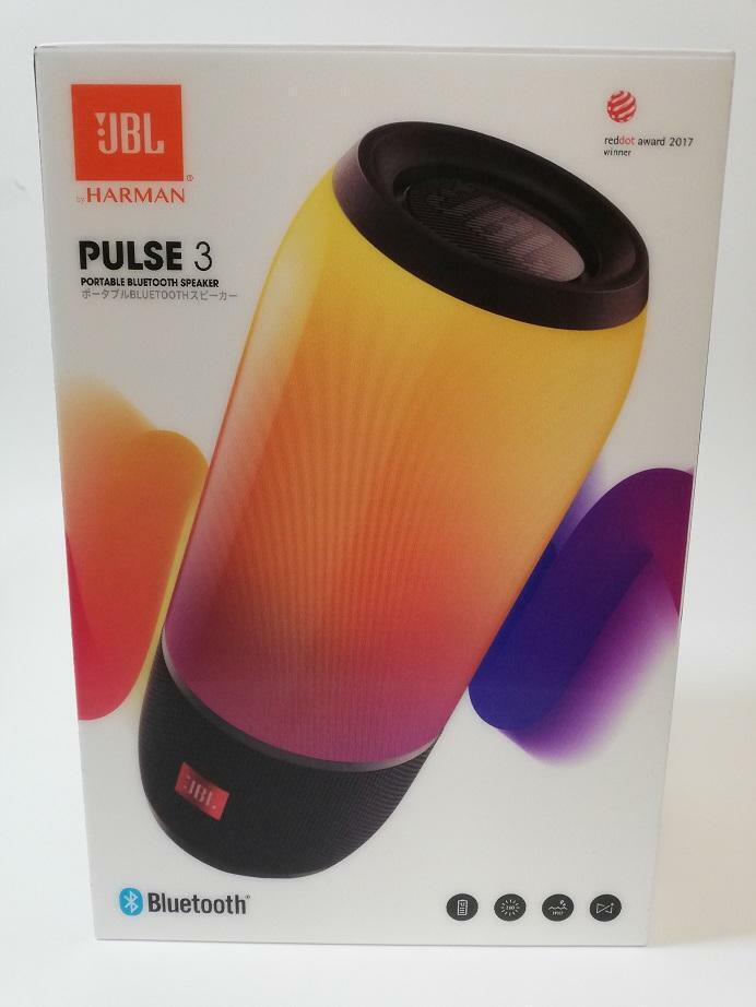 JBL PULSE 3 Black Speaker Bluetooth Multicolor LED Portable and