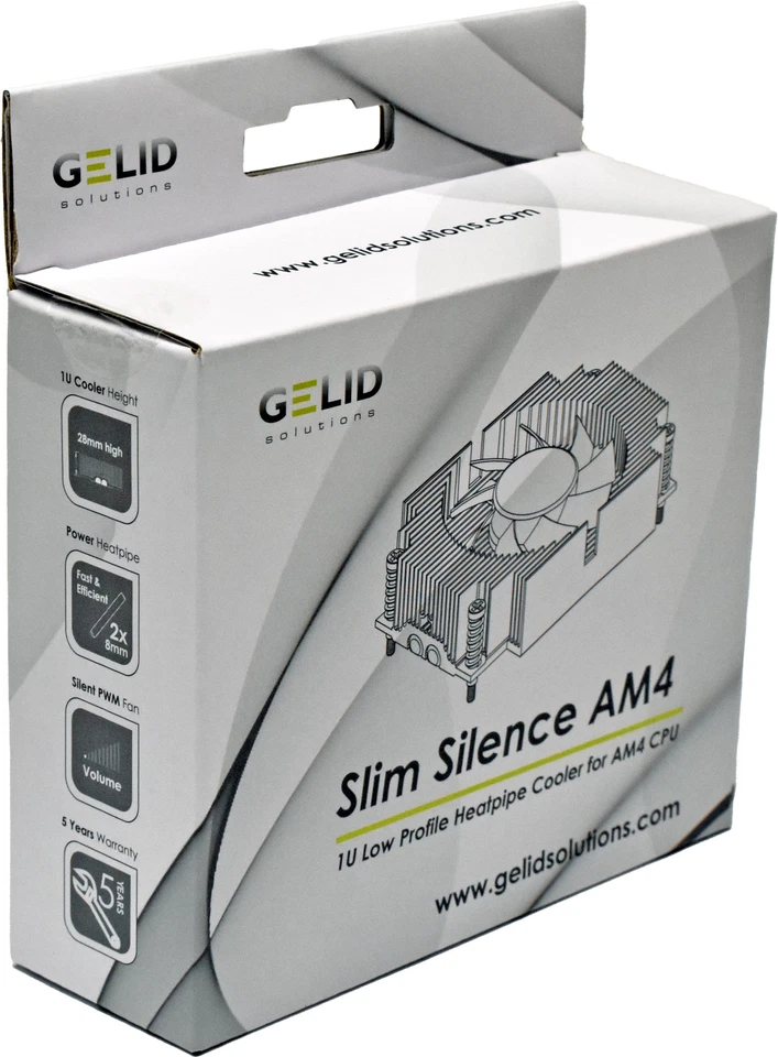 Gelid 1U Lo Profile Kühler Universal AM 4 CPU für AM4 Board NEU/NEW