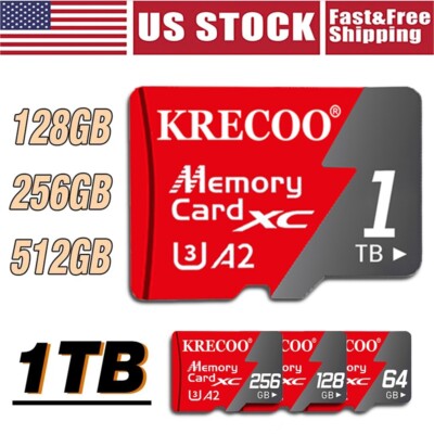 1TB Class 10 Micro SD Card 128GB 256GB Ultra SDXC SDHC Memory Card Wholesale Lot