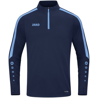 JAKO Unisex Ziptop Power Trainingsshirt Sport Fitnesstop Herren Damen Oberteil