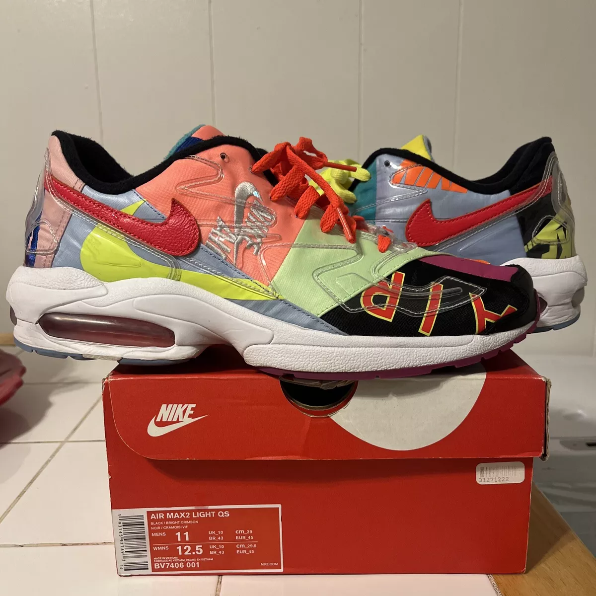 Size 11 - Nike Air Max 2 Light QS x Atmos Special Box Logos 2019