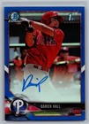 Darick Hall 2018 Bowman Chrome Prospect Auto BLUE CPA-DH Baseball /150 RC 1st