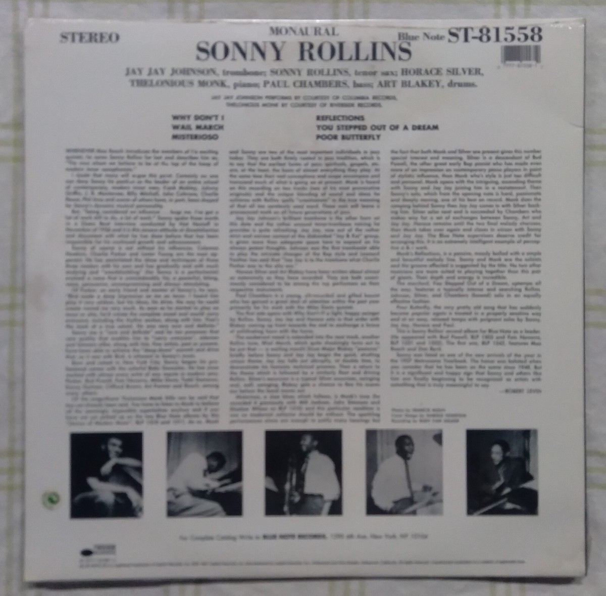 SONNY ROLLINS ~ Vol. 2 ~ BLUE NOTE ST 81558 ~ Lp 180 G Audiophile