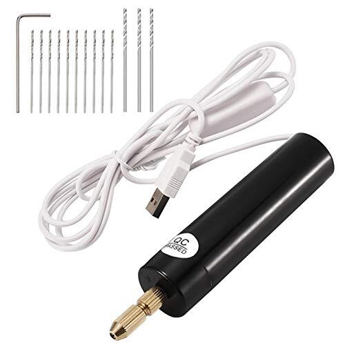 Faderr - Mini trapano elettrico a mano da 0,7 a 1,2 mm per resina, trapano elett