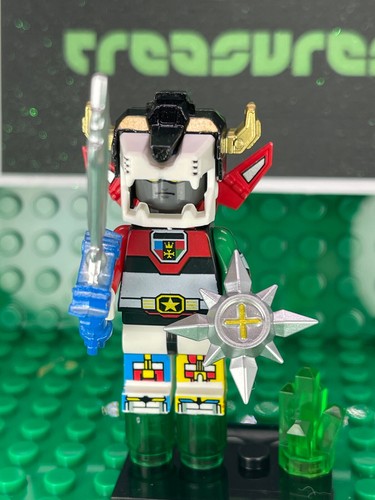 Custom PAD Printed LEGO CLASSIC VOLTRON '83 Brick Minifigure w/Extras & Case! - Picture 2 of 9