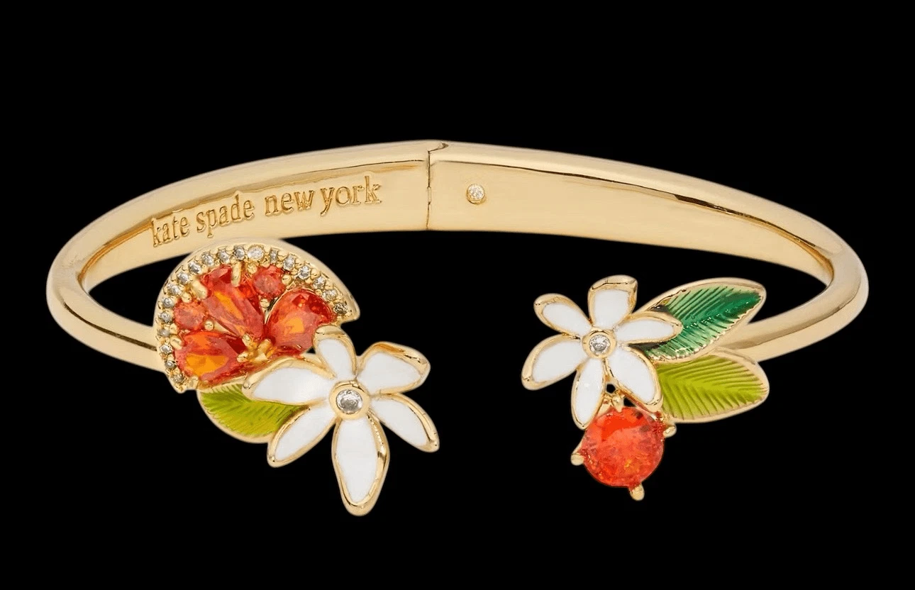 Bracciale Kate Spade NUOVO con cerniera agrumi dolci