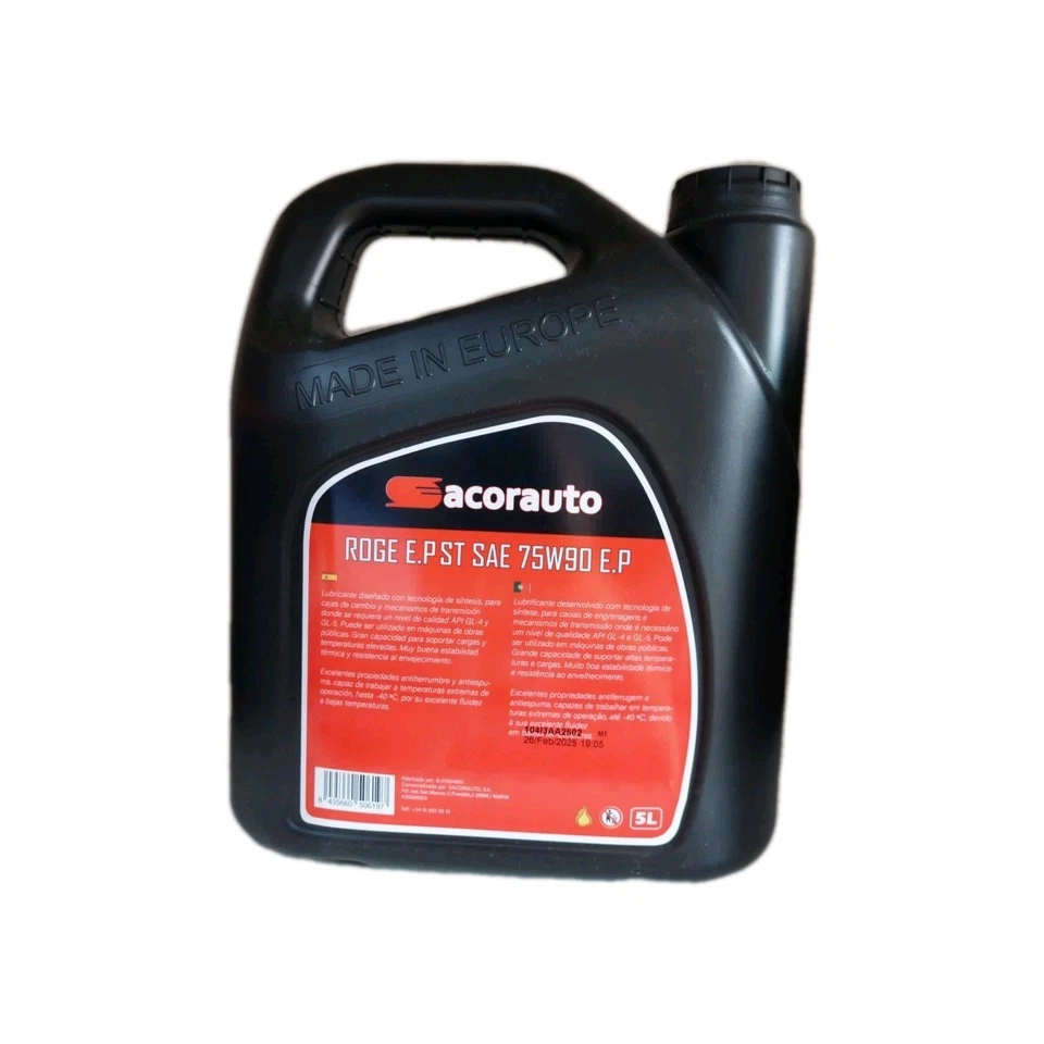 Aceite Transmisión Sacorauto 75w90 5L - Imagen 2 de 2