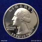 1976-S Washington Quarter 40% Silver (Cameo Proof Commemorative)