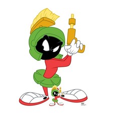 Marvin The Martian Gun Pose Cardboard Cutout with Free Mini Standee