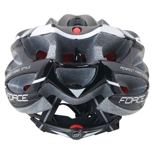 Casco bici Force Bull nero bianco - Foto 2 di 2