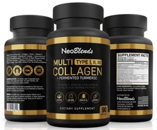 Hydrolyzed Multi Collagen for Hair Skin Nails Support – 90 Capsules
