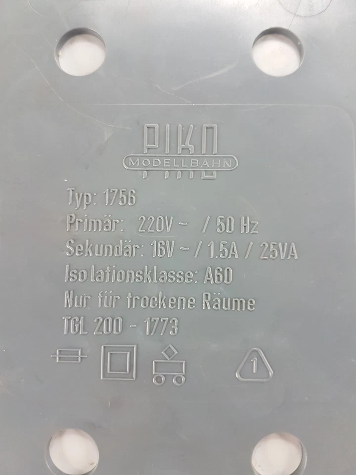 💥Piko 5/1756 Trafo Z 1 Zubehör-Transformator 25 VA für Modelleisenbahn OVP DDR - Bild 4 von 4