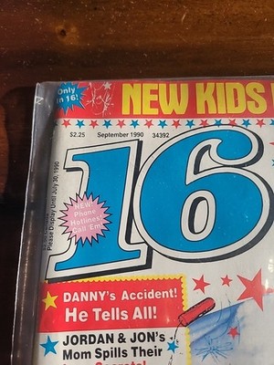 16 Magazine September 1990 Issue New Kids On The Block | eBay