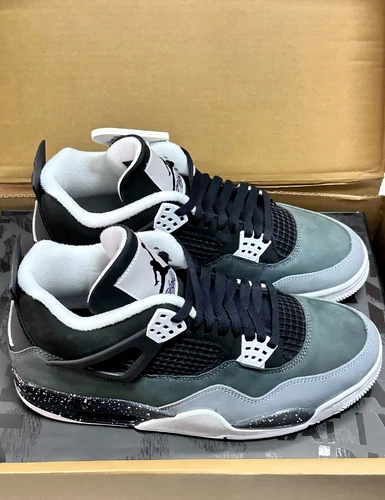 Air Jordan 4 Retro "Fear" Men's Basketball Shoes White/Black US 7-12 Mid Top