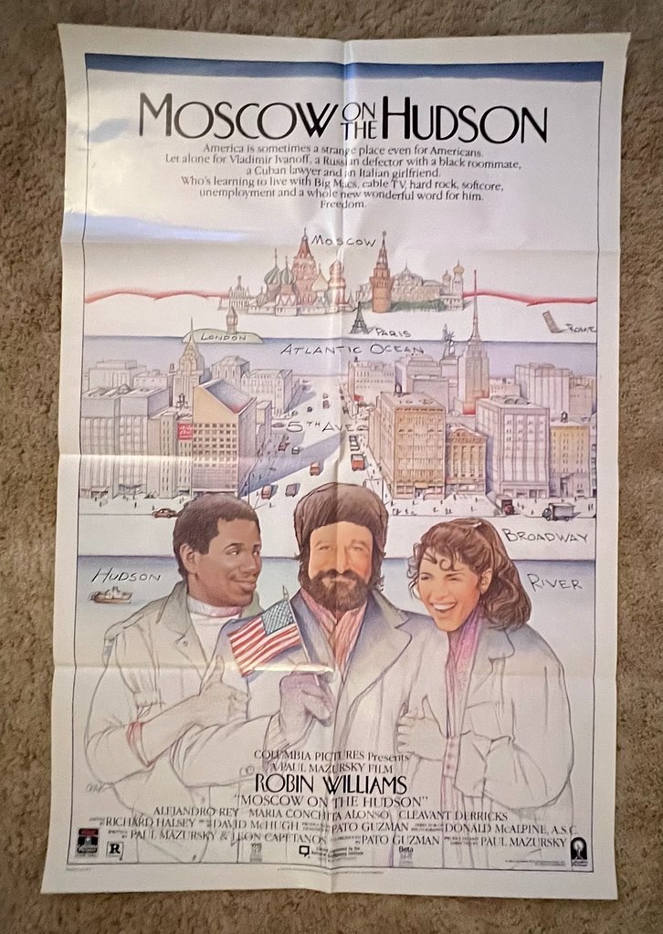 Moscow on the Hudson 1984 Movie Poster 27x41 Robin Williams