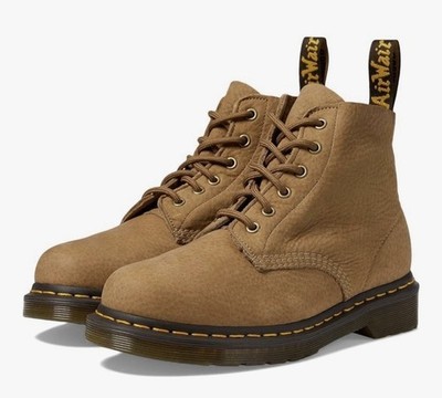 Dr. Martens 101 Unbound Tumbled Nubuck Brown Suede Leather  display picture 2