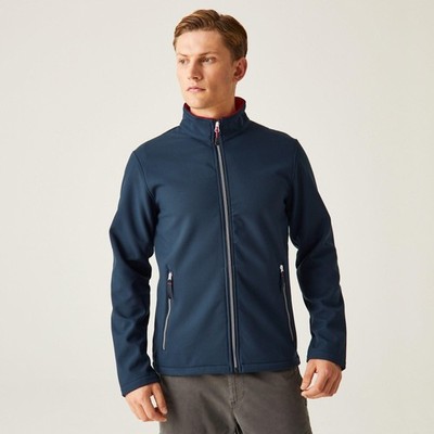 Regatta Ascender Softshelljacke navy/rot Herren fleecegefüttert #TRA762