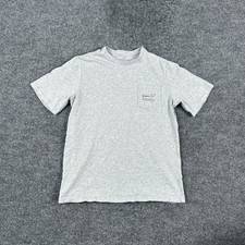 Vineyard Vines Shirt Boys 16 Gray Pocket Graphic Whale Fishing Tee Logo Nautical