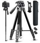 CAMBOFOTO 73 Inch Black Aluminum Tripod Monopod Combo Nwt No Camera 