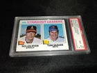 **1977 Topps Strikeout Leaders NOLAN RYAN SEAVER #6 PSA 8 NM-MT**