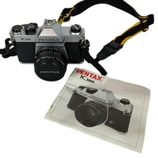 Pentax K1000 35mm SLR Film Camera 50mm Lens Strap Manual 1980s FOR PARTS ONLY