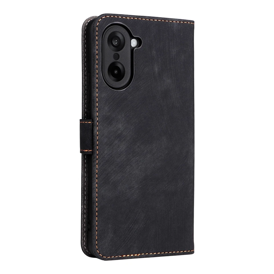 For Oneplus Nord CE5 ,  Retro RFID Leather Wallet Card Phone Case Cover - Image 3 of 4