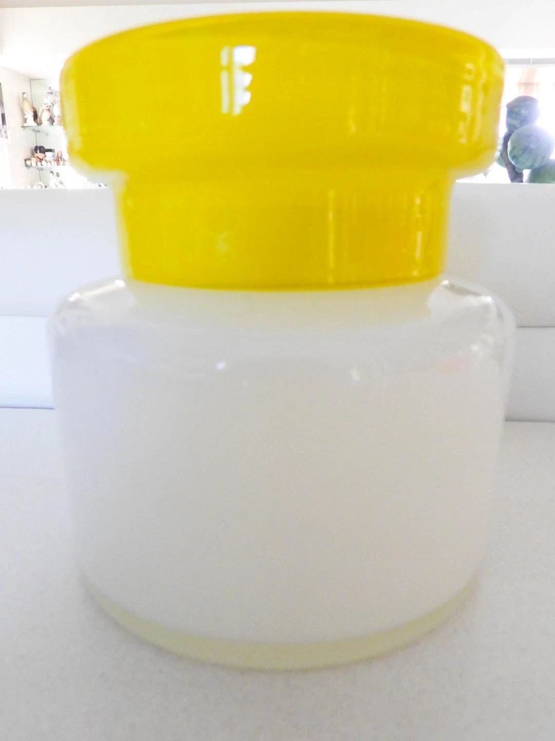 Luciano VISTOSI - Hand Blown GLASS LIDDED CONTAINTER - Made in Italy 1960's
